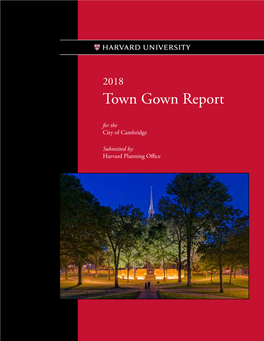 2018 Town Gown Report for the City of Cambridge