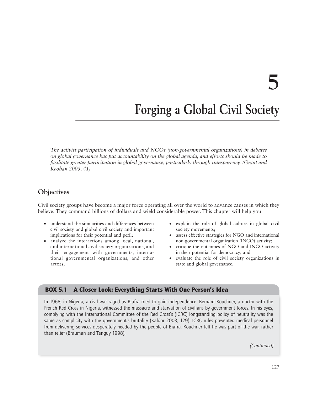 Forging a Global Civil Society