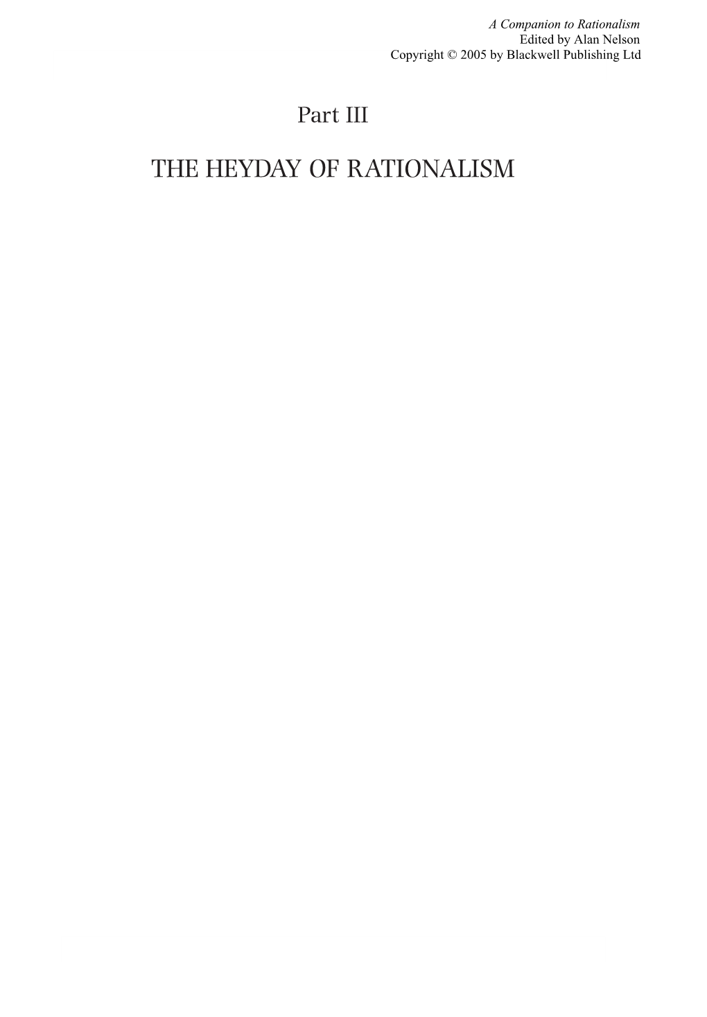 Descartes' Rationalist Epistemology