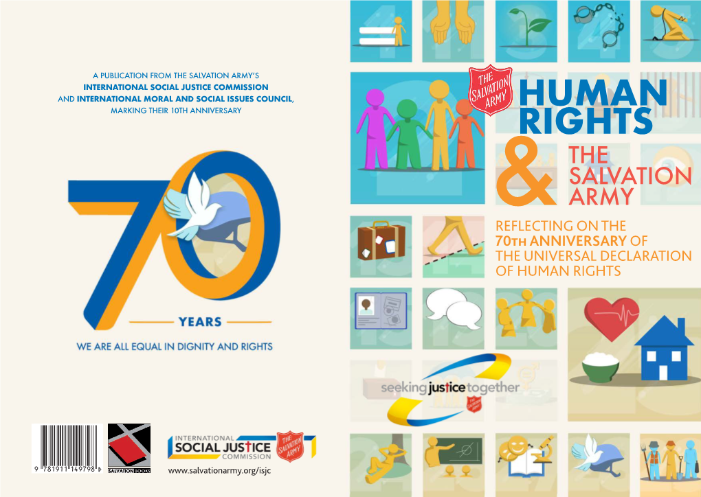 Human Rights the Salvation Army Reflecting on the 70Th Anniversary of the Universal Declaration of Human Rights