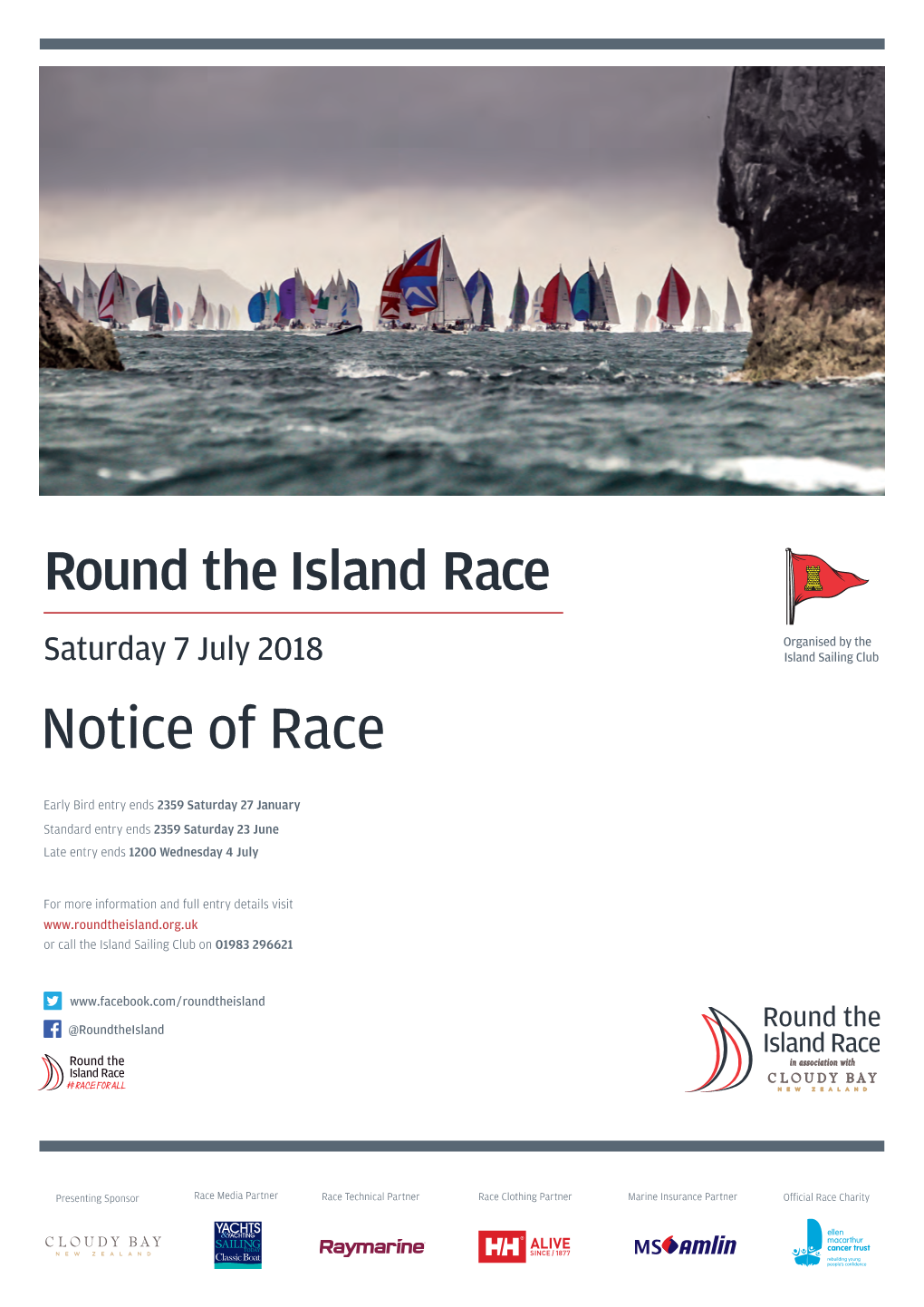 Saturday 7 July 2018 Island Sailing Club Notice of Race