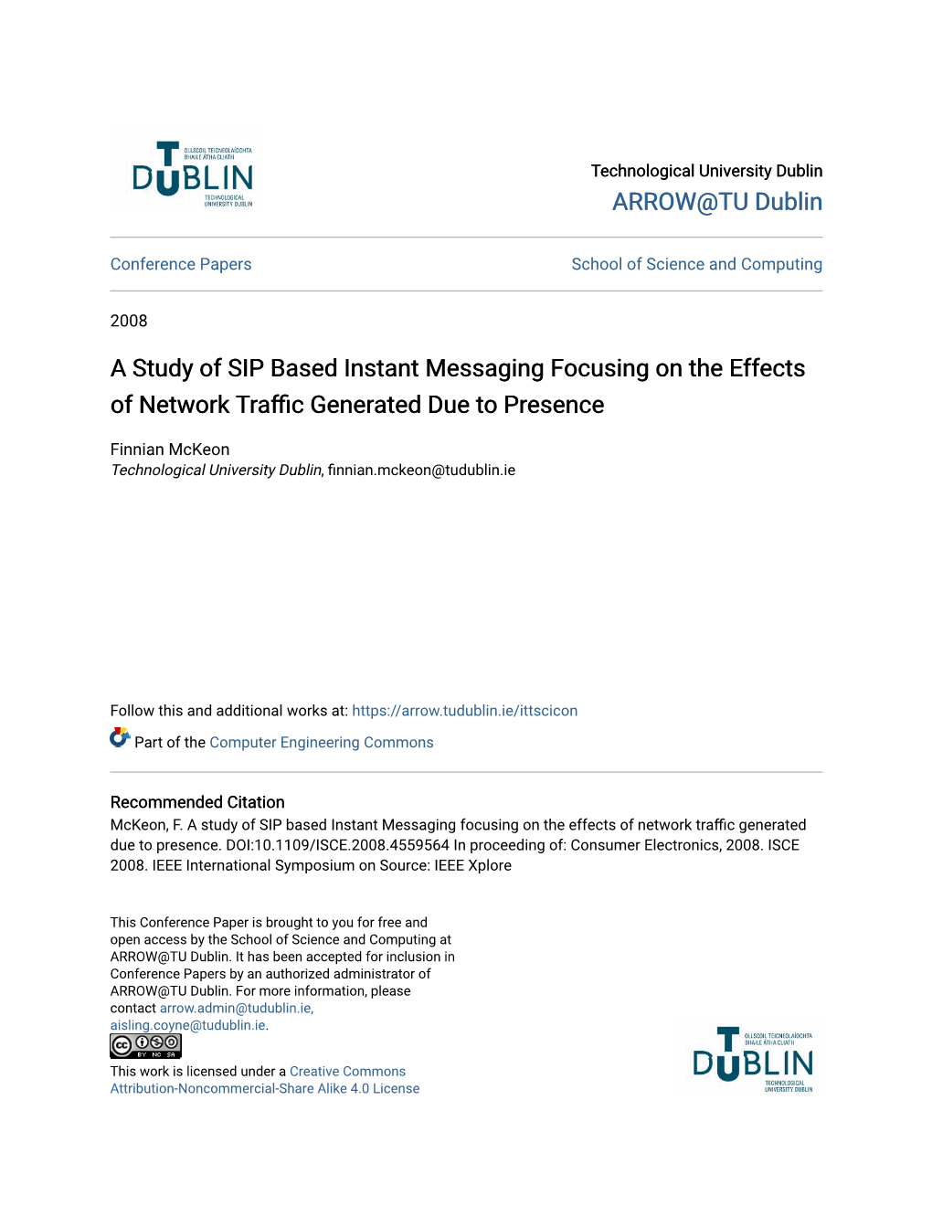 A Study of SIP Based Instant Messaging Focusing on the Effects of Network Traffic Generated Due to Presence