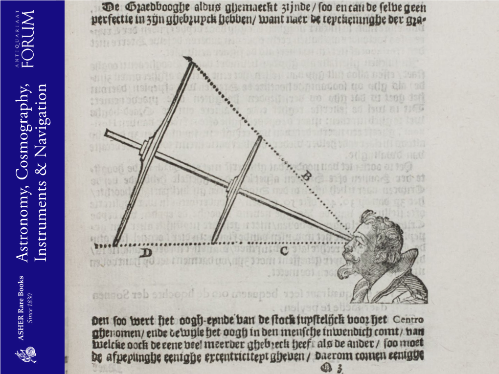 Astronomy, Cosmography, Instruments & N Avigation