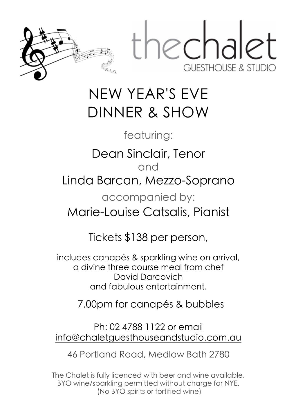 New Year's Eve Dinner & Show