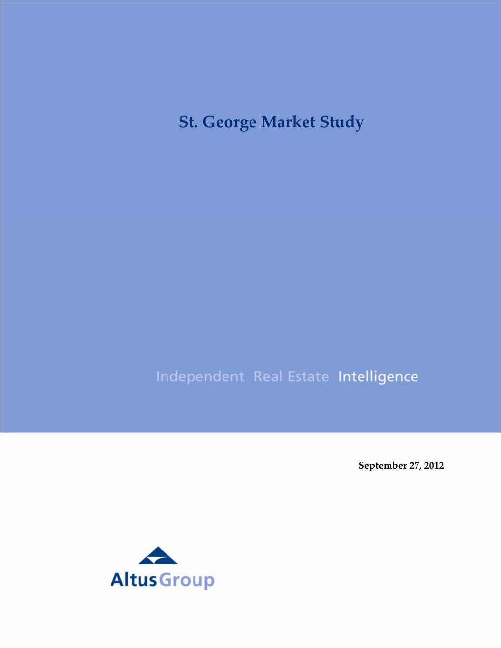 St. George Market Study