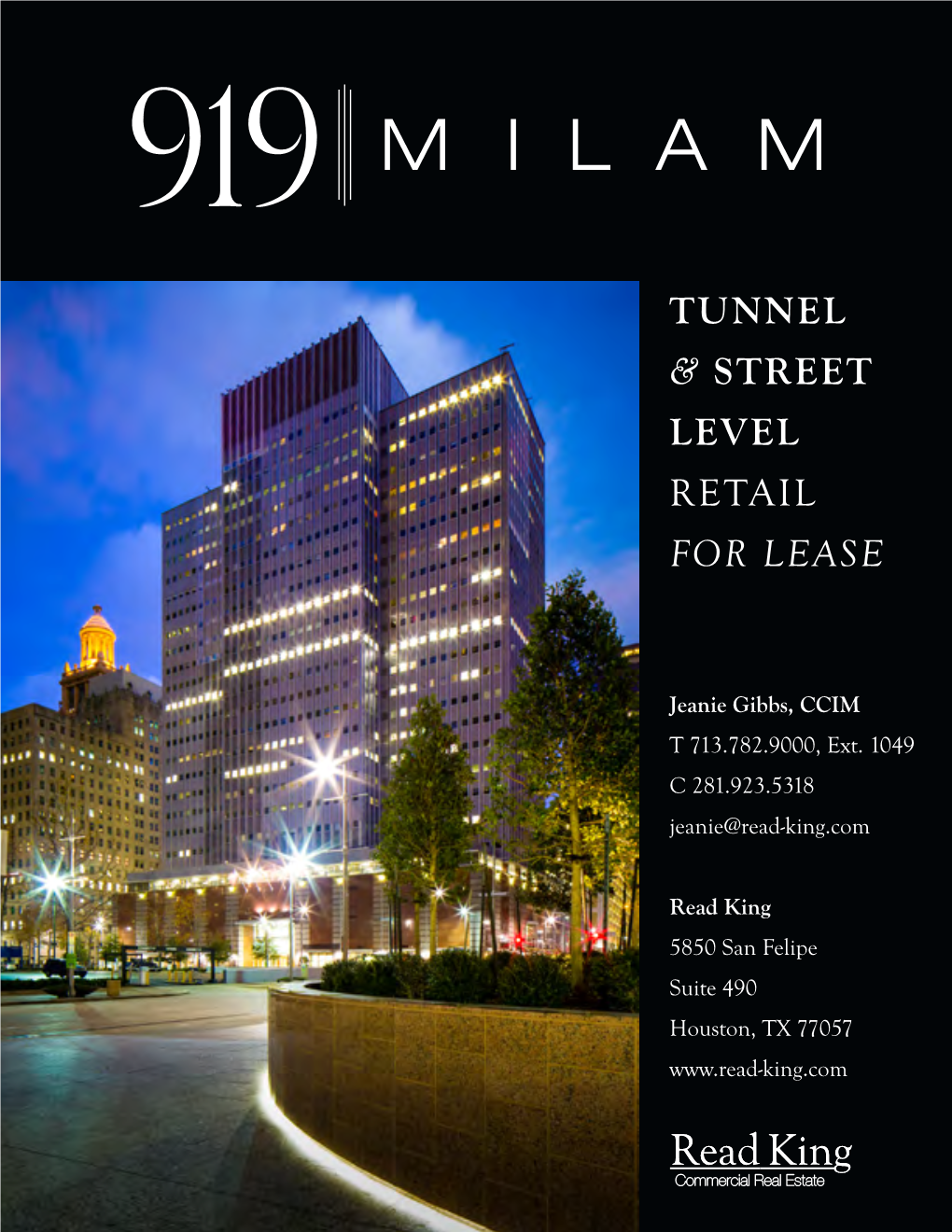 Tunnel & Street Level Retail for Lease