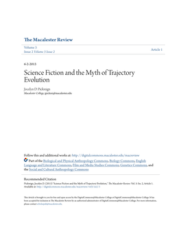 Science Fiction and the Myth of Trajectory Evolution Jocelyn D