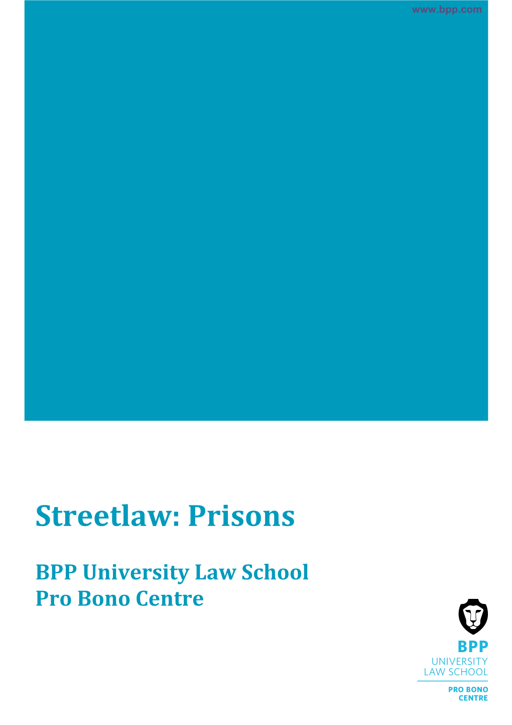 Streetlaw: Prisons