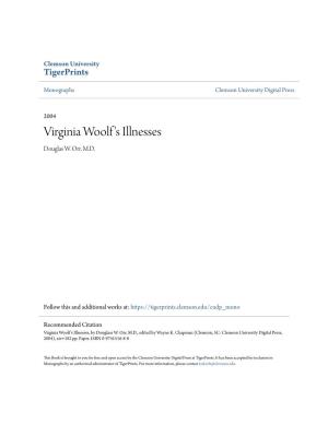 Virginia Woolf's Illnesses, by Douglass W