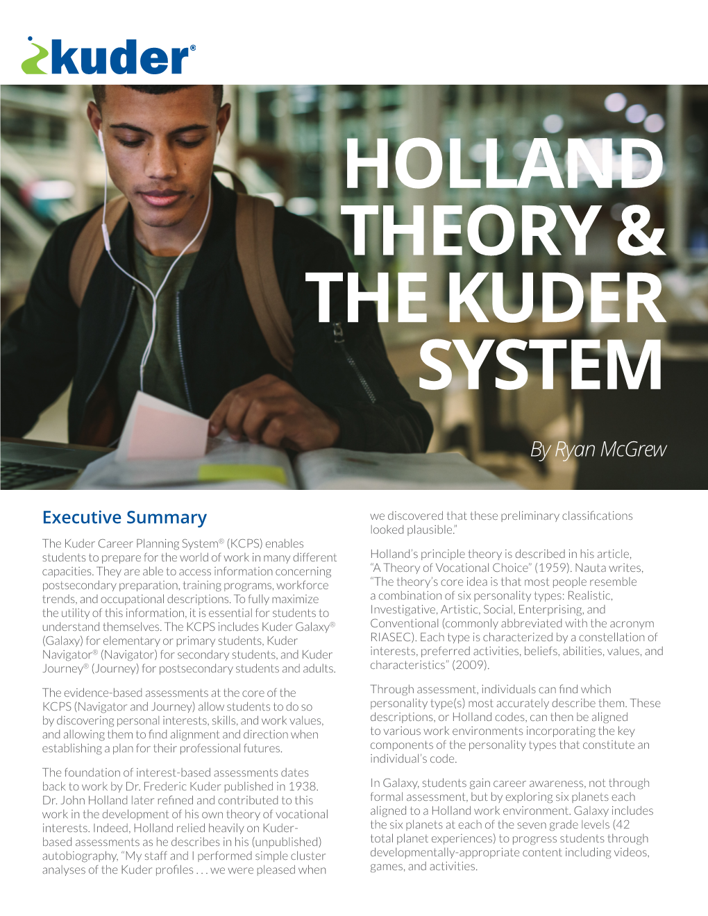 Holland Theory and the Kuder System