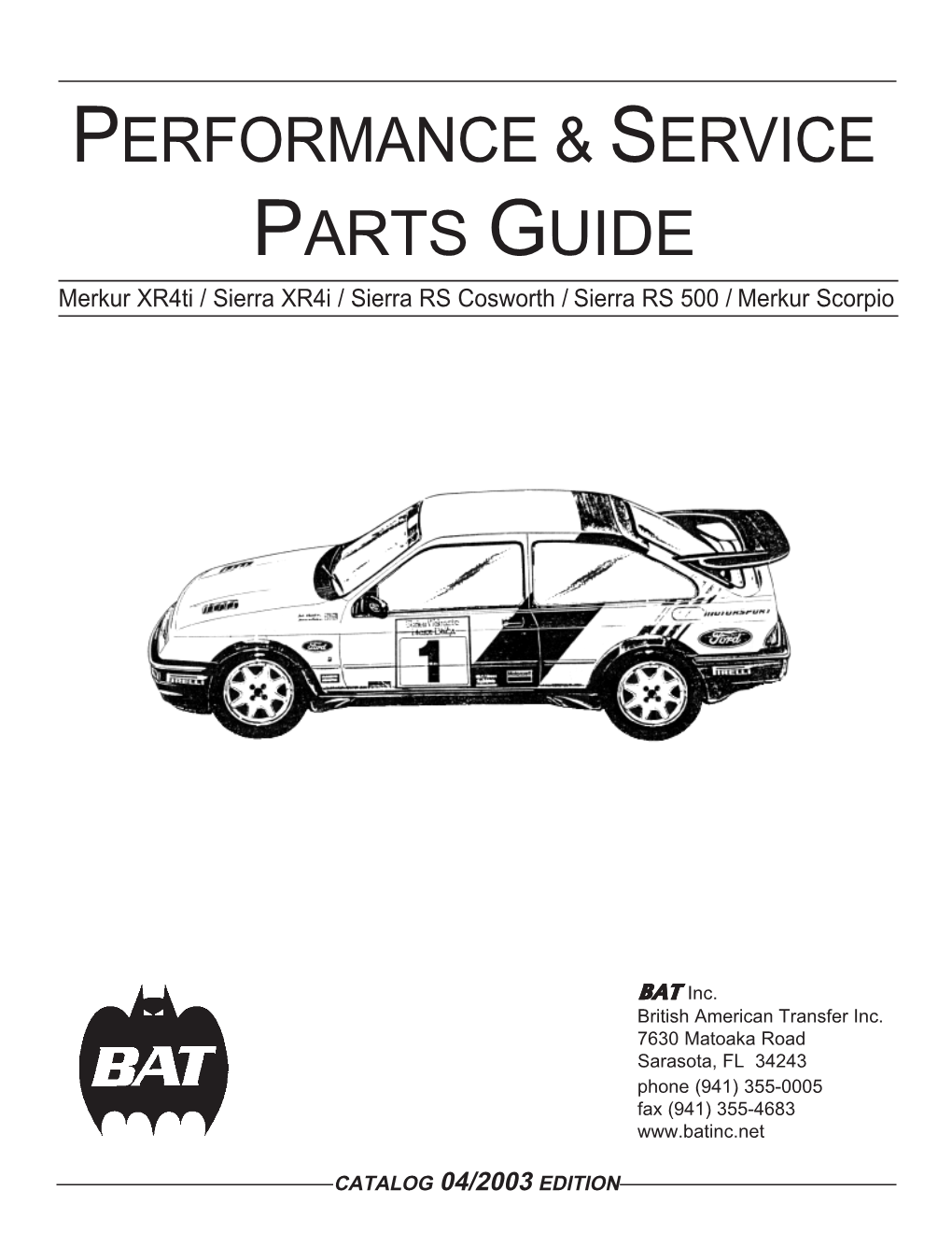 Performance & Service Parts Guide