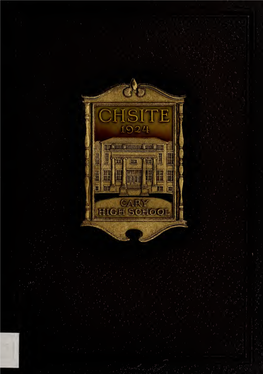 Cary High School Yearbook, "Chsite", 1924
