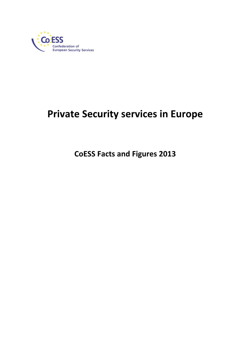 Private Security Services in Europe