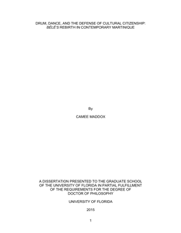 University of Florida Thesis Or Dissertation Formatting