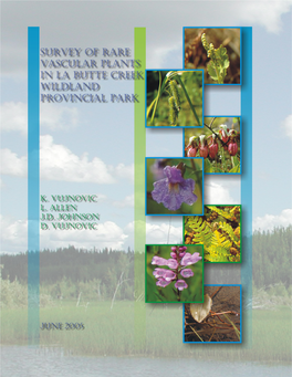 Survey of Rare Vascular Plants in La Butte Creek Wildland Provincial Park