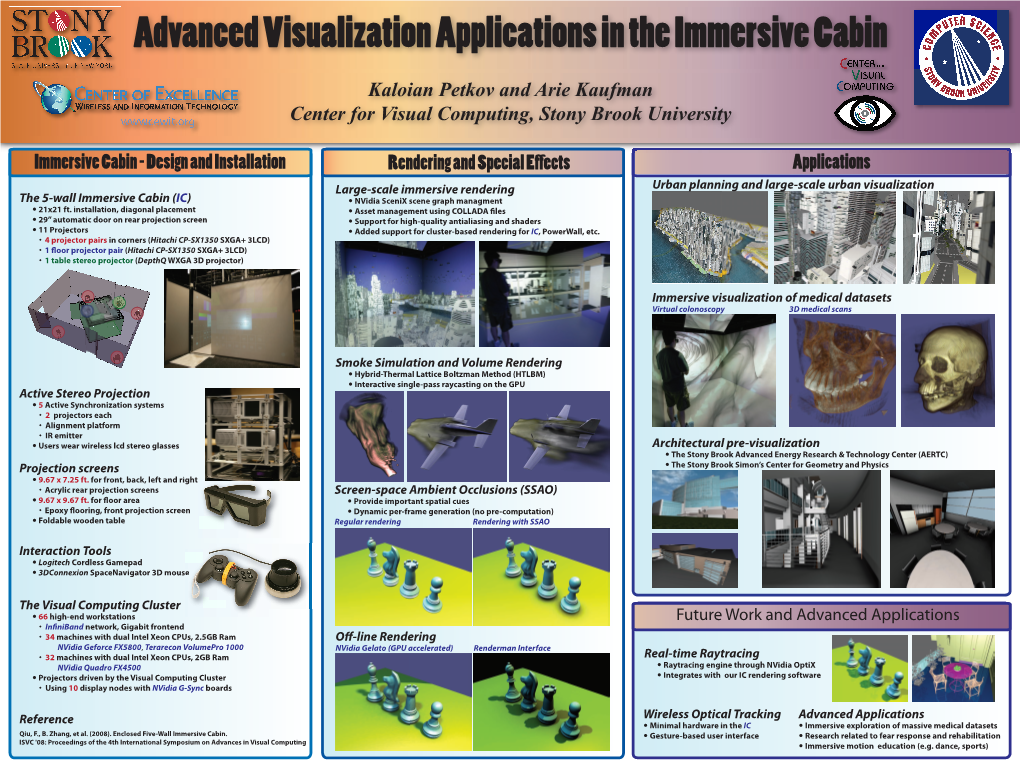 Advanced Visualization Applications in the Immersive Cabin
