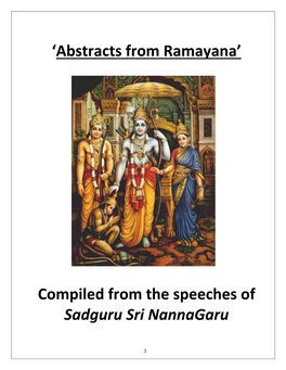 Abstracts from Ramayana’