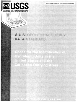A US GEOLOGICAL SURVEY DATA STANDARD Codes for The