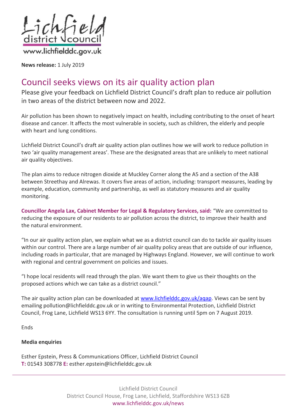 Userfiles/Files/News/Council Seeks Views on Its Air Quality Action Plan.Pdf