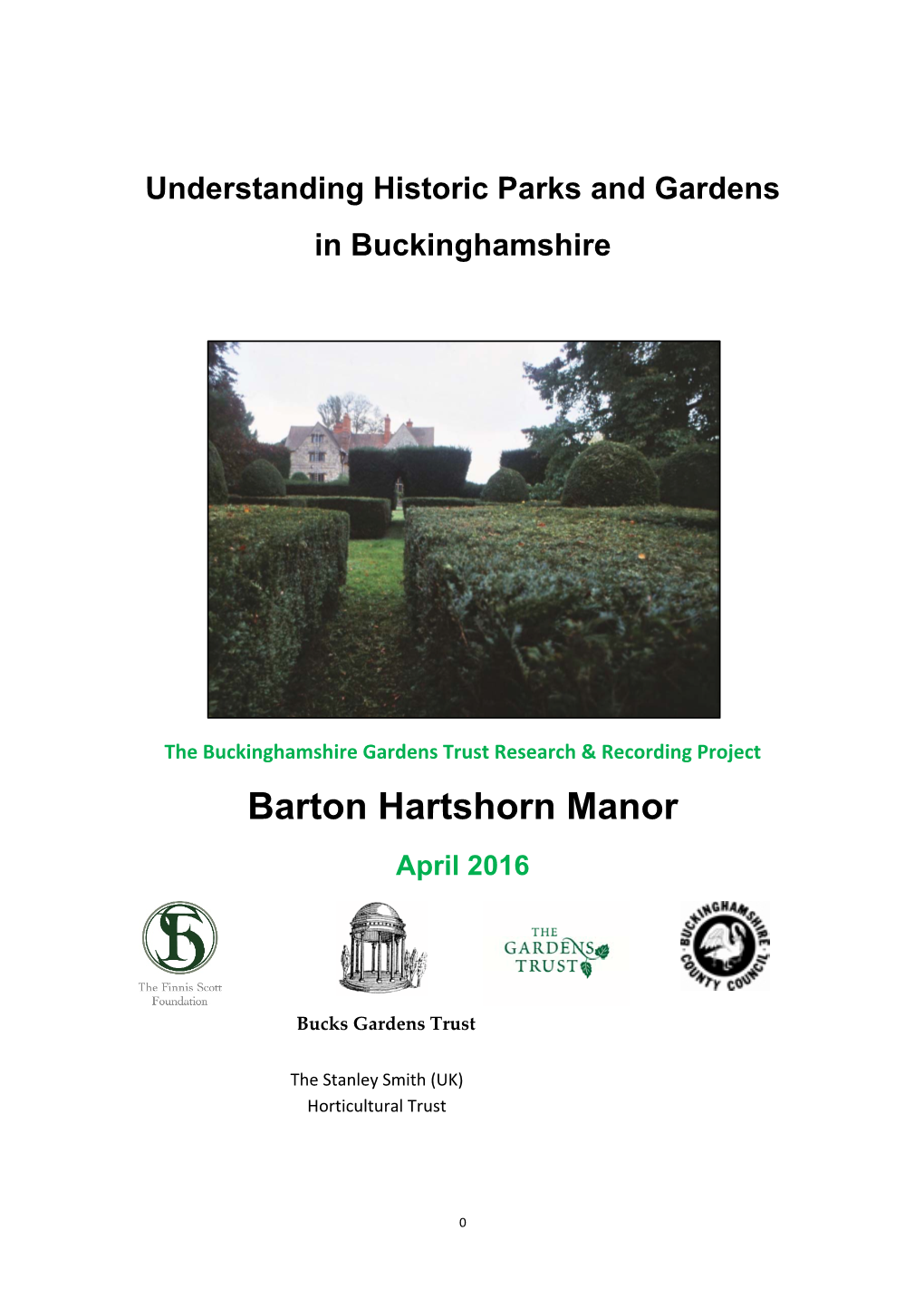 Barton Hartshorn Manor April 2016