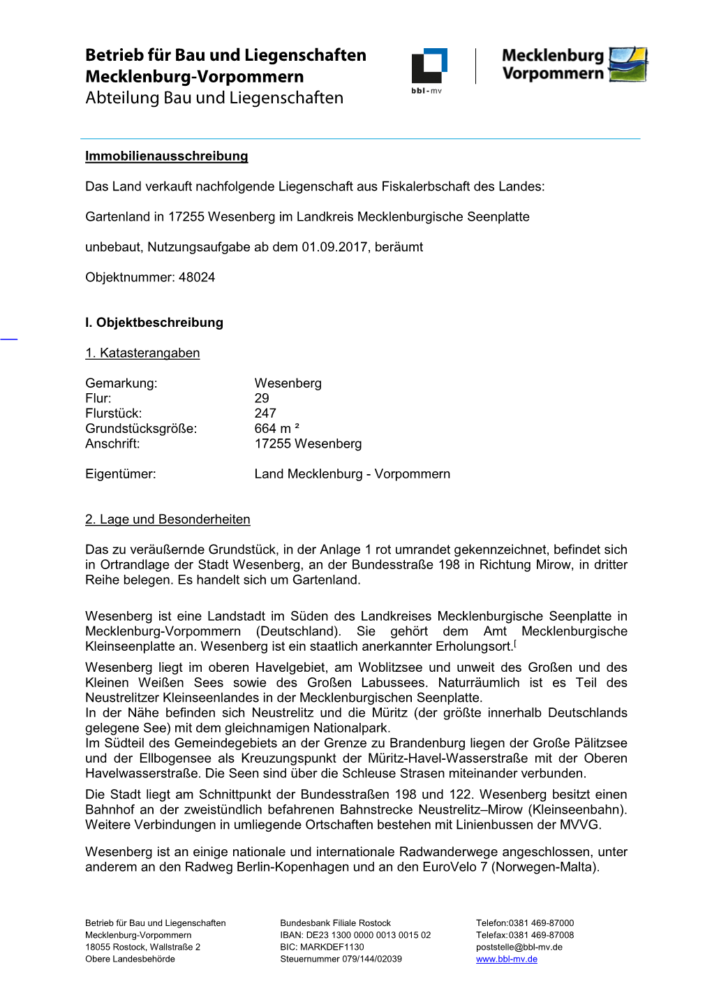 Betrieb Für Bau Und Liegenschaften Mecklenburg-Vorpommern Abteilung Bau Und Liegenschaften
