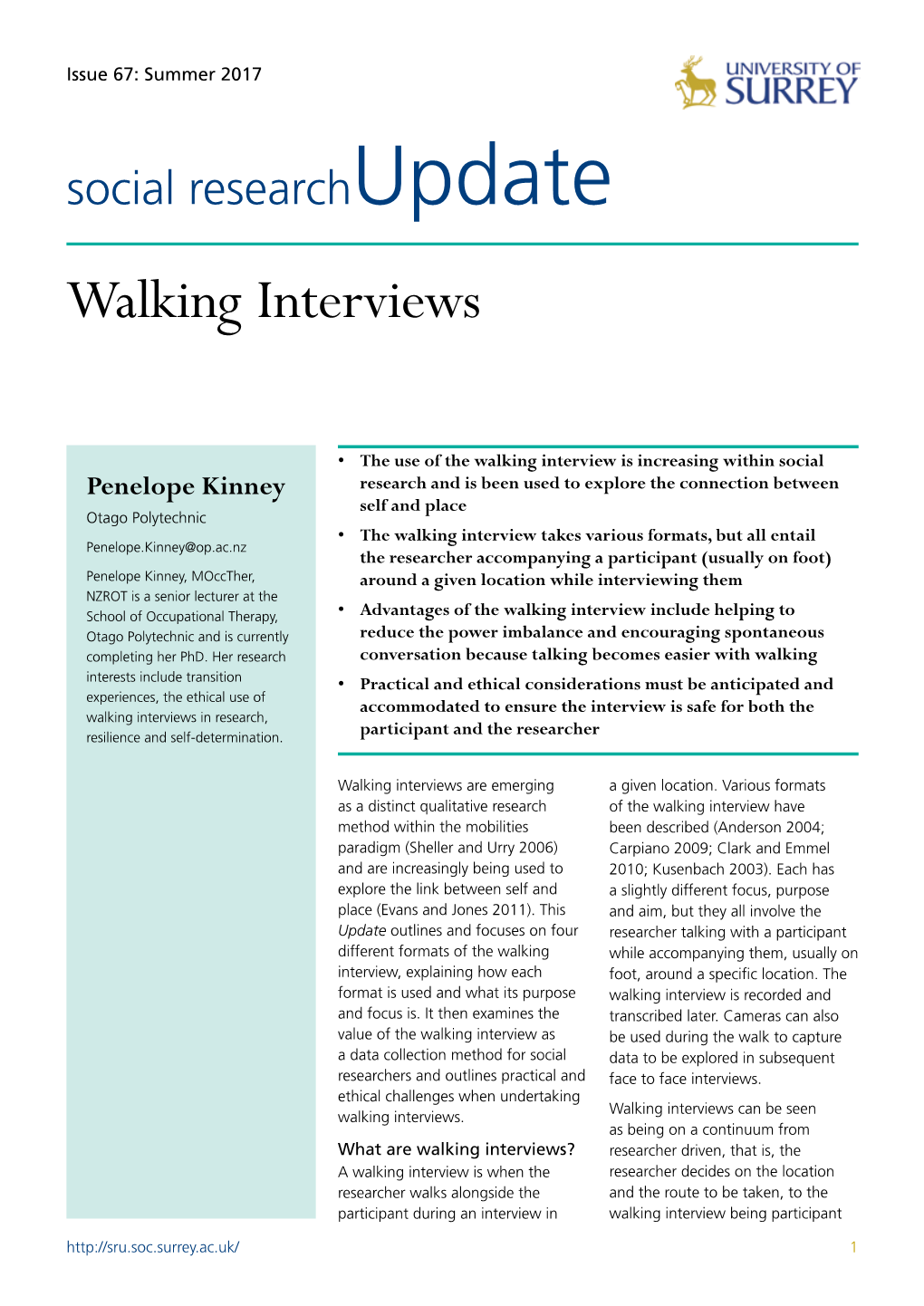 Walking Interviews