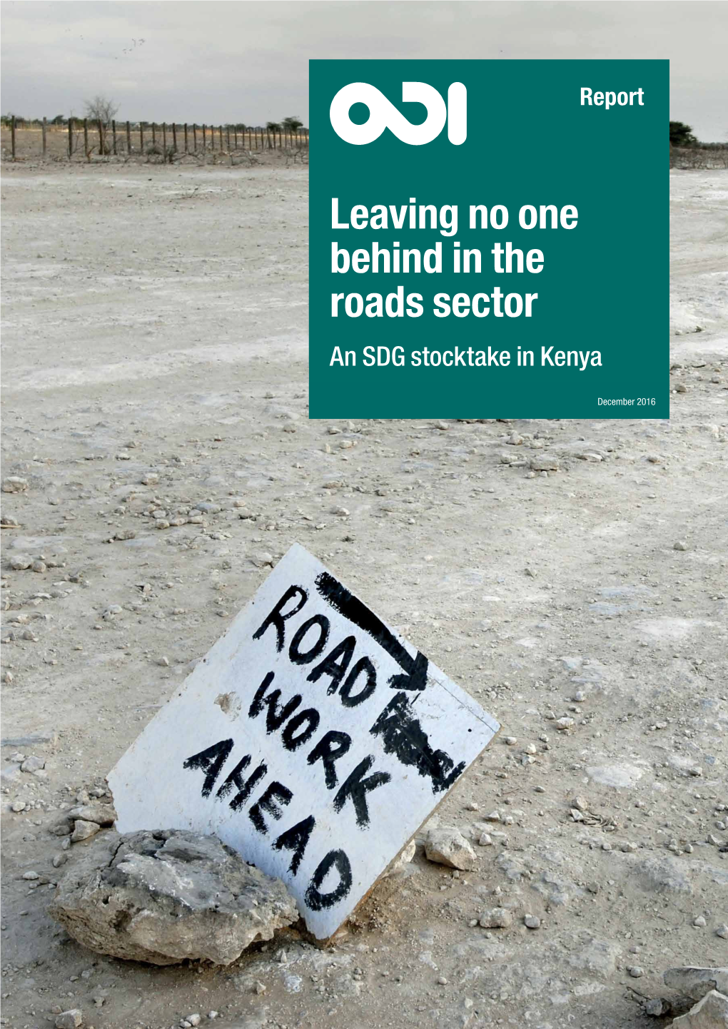 Leaving No One Behind in the Roads Sector an SDG Stocktake in Kenya