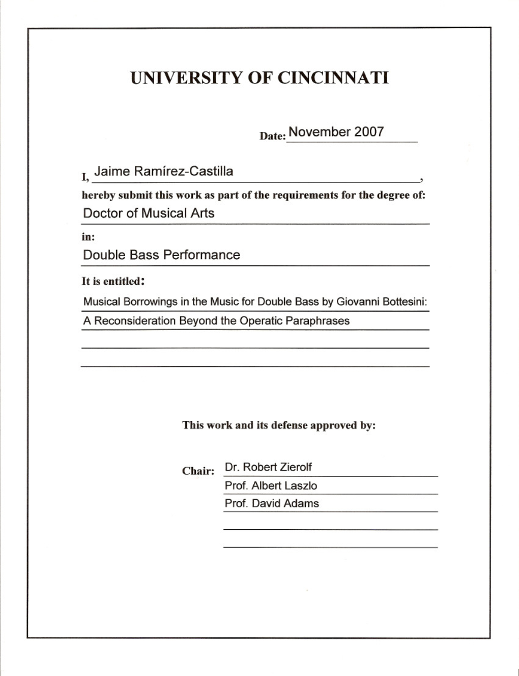 Musical Borrowings in the Music for Double Bass by Giovanni Bottesini: a Reconsideration Beyond the Operatic Paraphrases