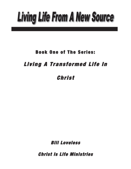 Living a Transformed Life in Christ