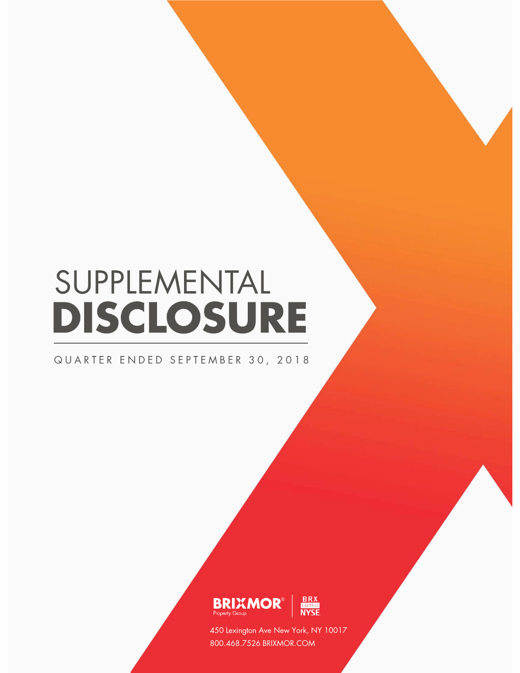 Supplemental Disclosure