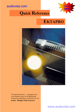 Kodak Ektapro Slide Projectors