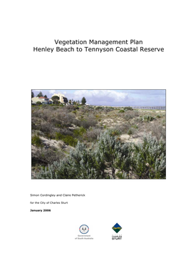 Vegetation Management Plan Henley Beach to Tennyson Coastal Reserve