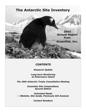 The Annual Report 2003