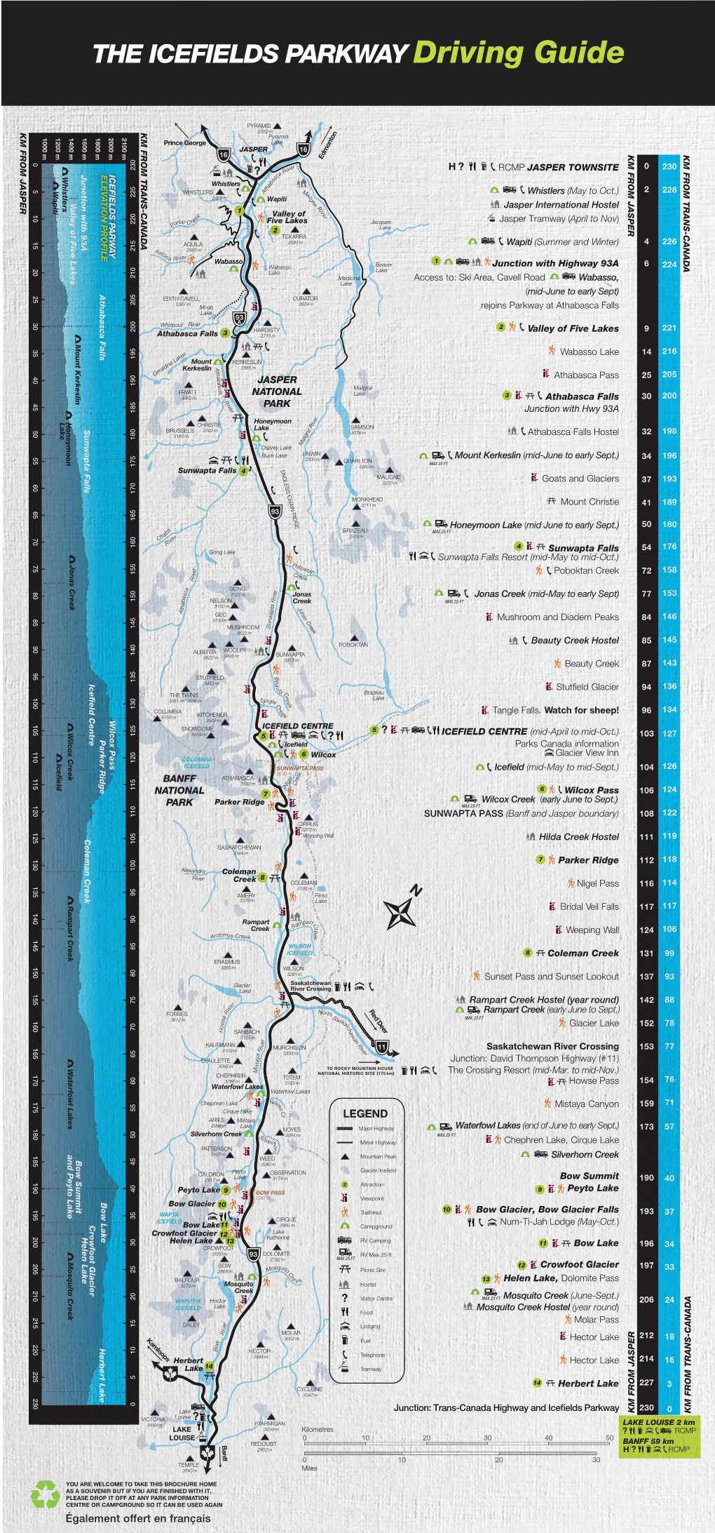 THE ICEFIELDS PARKWAY Driving Guide