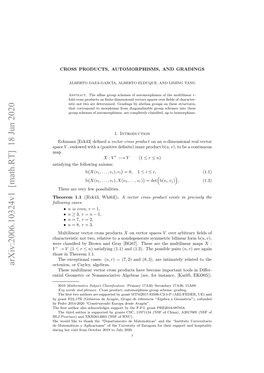 Cross Products, Automorphisms, and Gradings 3