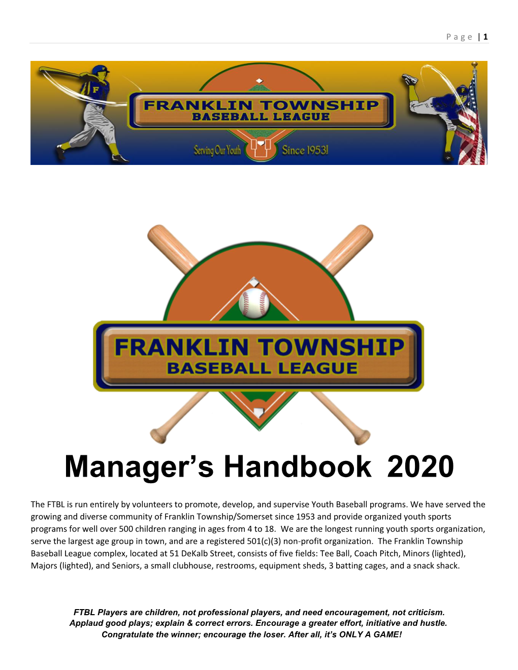 Manager's Handbook 2020