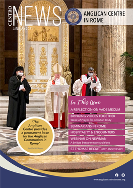 Anglican Centre in Rome CENTRO News JANUARY 2021