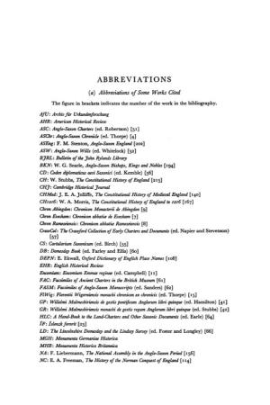 ABBREVIATIONS (A) Abbreviations of Some Works Cited the Figure in Brackets Indicates the Number of the Work in the Bibliography