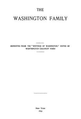 Washington Family