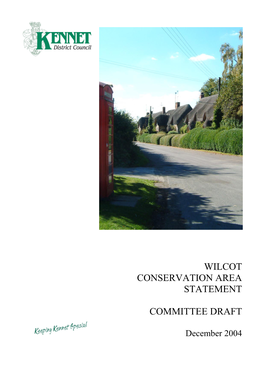 Wilcot Conservation Area Statement Committee Draft