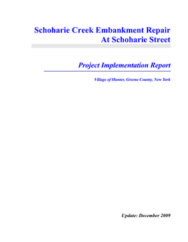 Schoharie Creek Embankment Repair at Schoharie Street