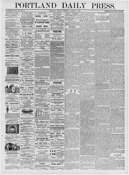 Portland Daily Press: March 14, 1876