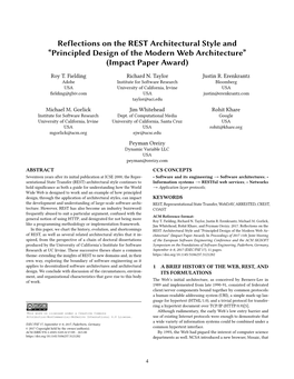 Principled Design of the Modern Web Architecture'' (Impact Paper Award
