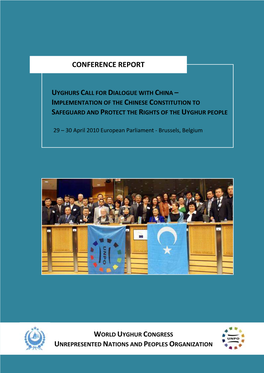 FINAL PUBLIC VERSION UNPO WUC Uyghur Conference Report 12 Nov