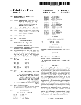 (12) United States Patent (10) Patent No.: US 8,871.241 B2 Chou Et Al