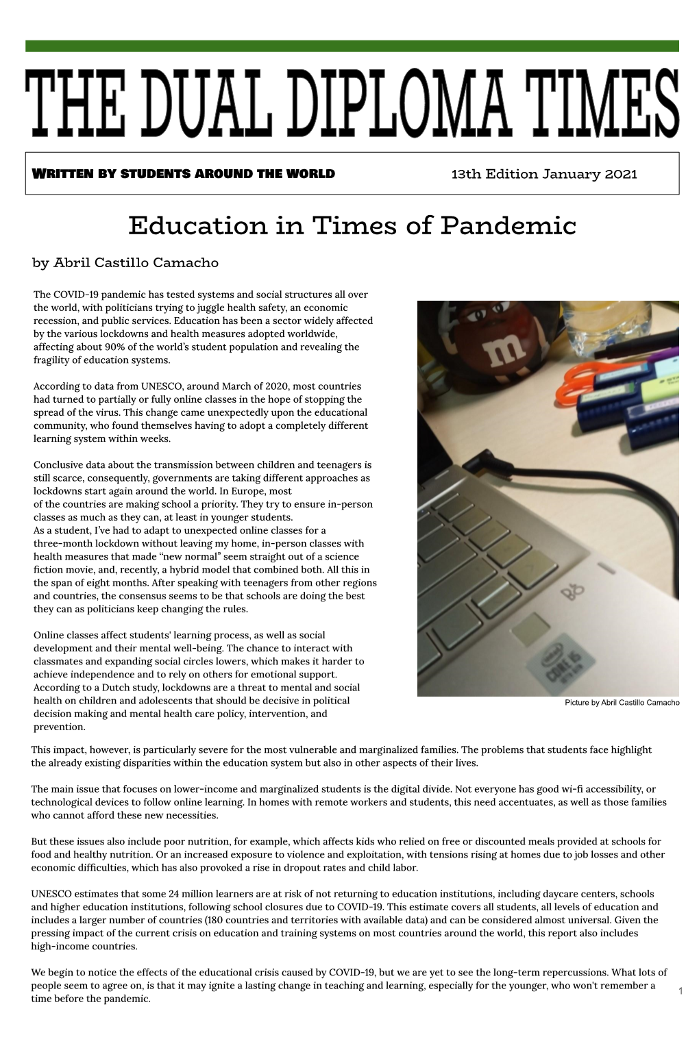 Education in Times of Pandemic