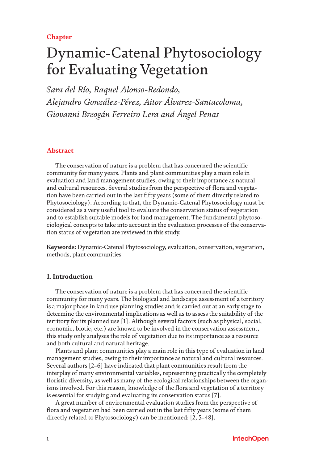 Dynamic-Catenal Phytosociology for Evaluating Vegetation