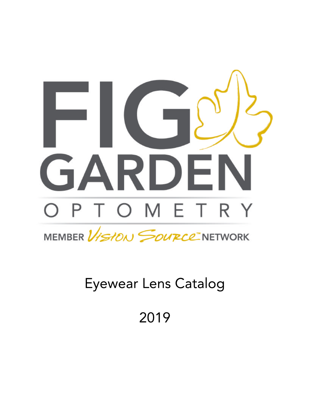 Eyewear Lens Catalog 2019