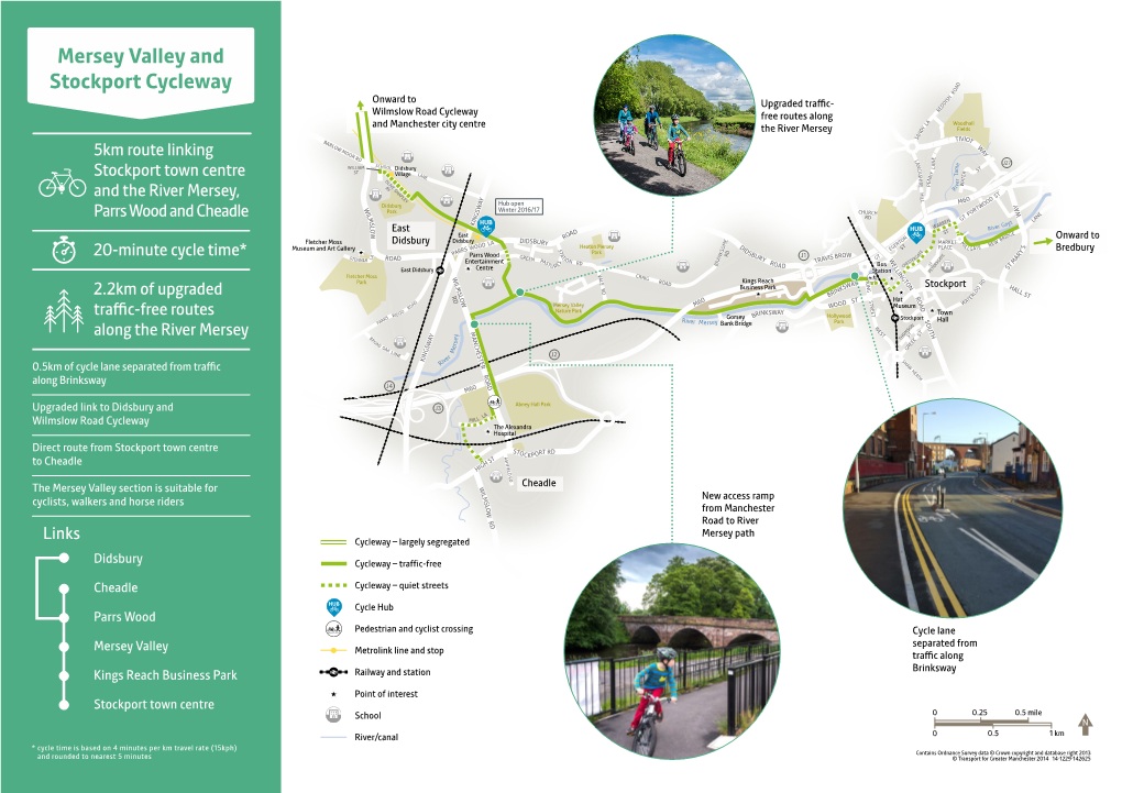 Mersey Valley and Stockport Cycleway and Swipe Card Entry