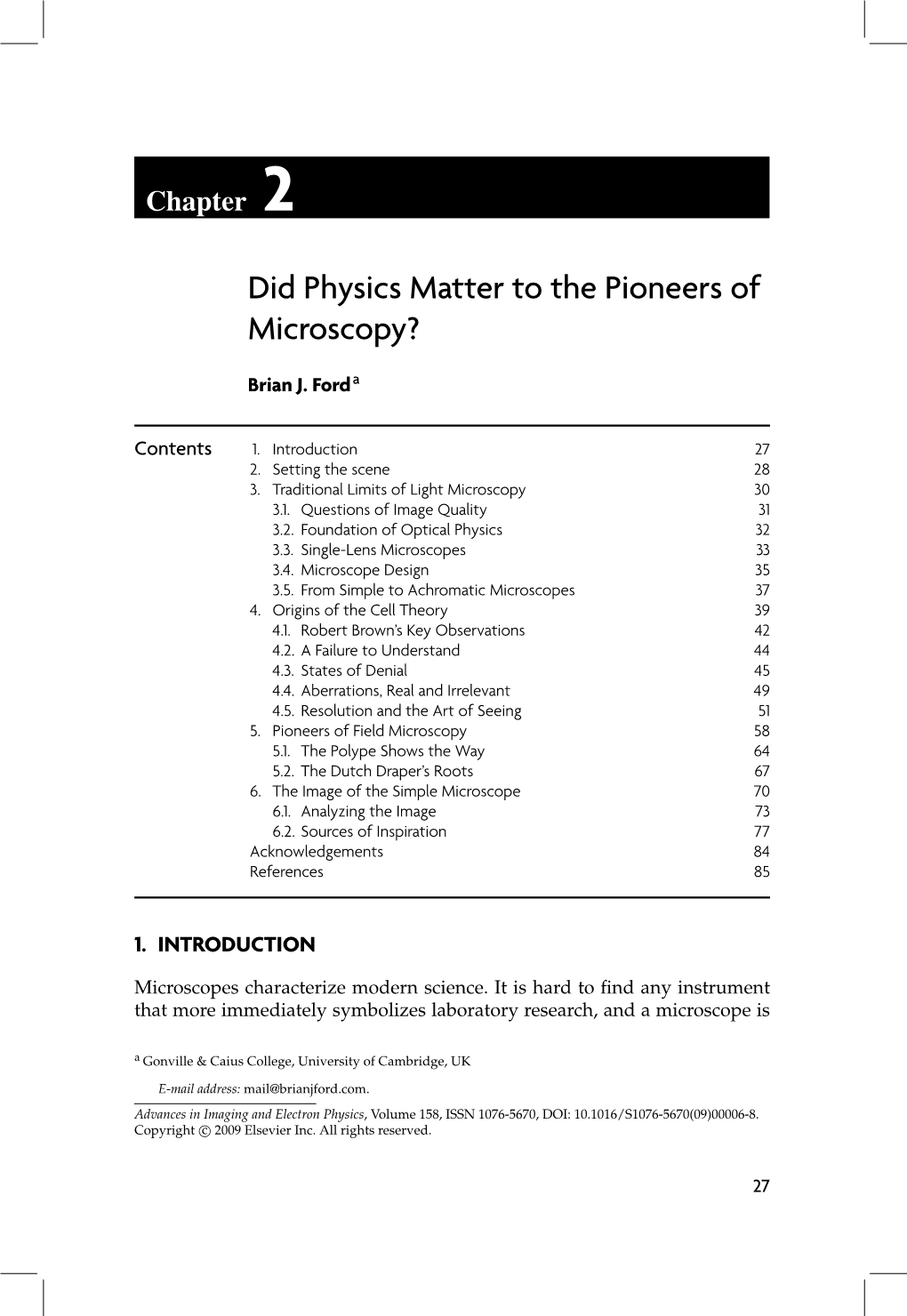 Did Physics Matter to the Pioneers of Microscopy?